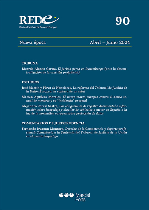 Revista Española de Derecho Europeo, Nº 90, Nueva época Abril- Junio 2024. 101114301