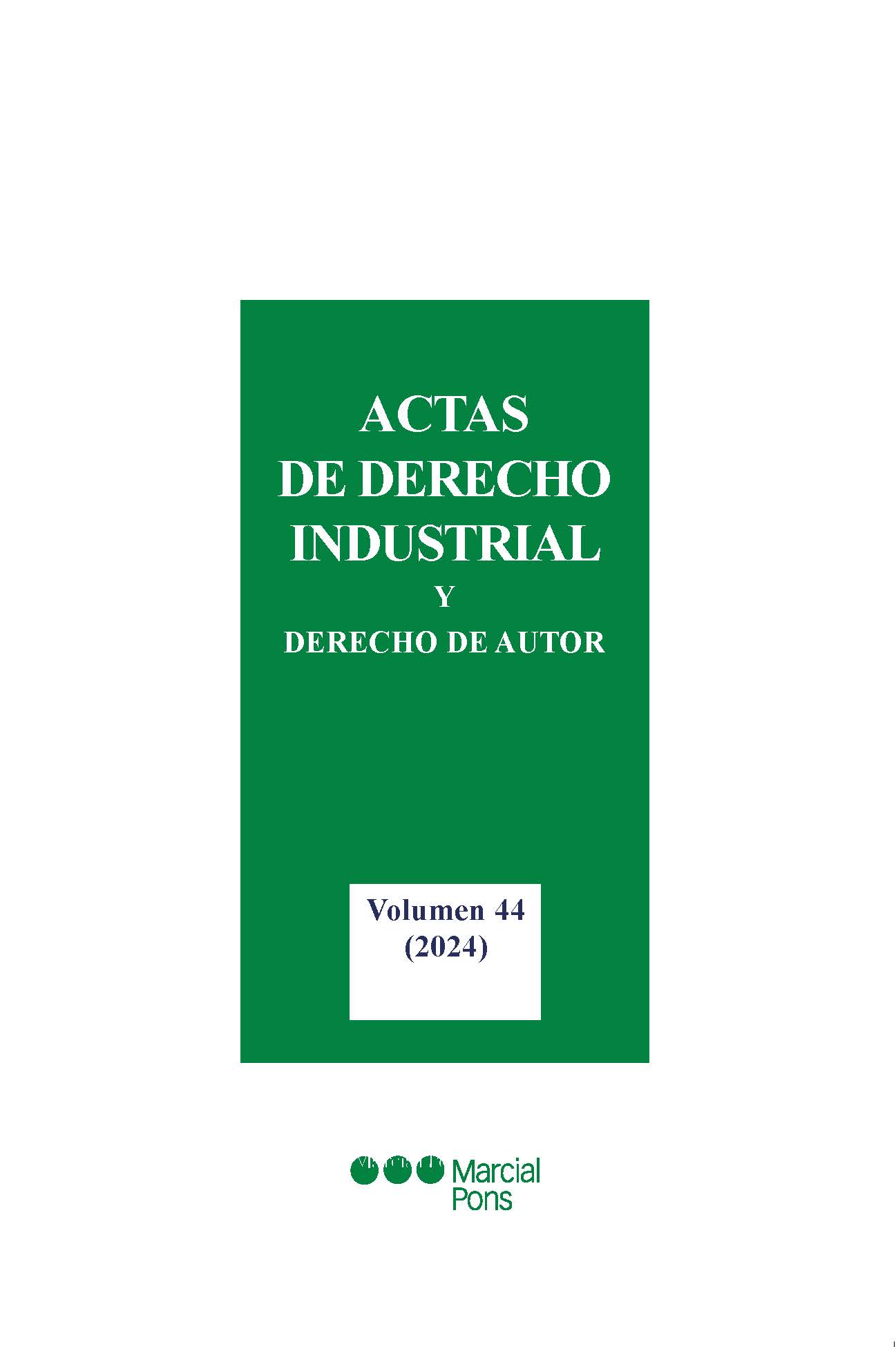 Actas de Derecho Industrial y Derecho de Autor