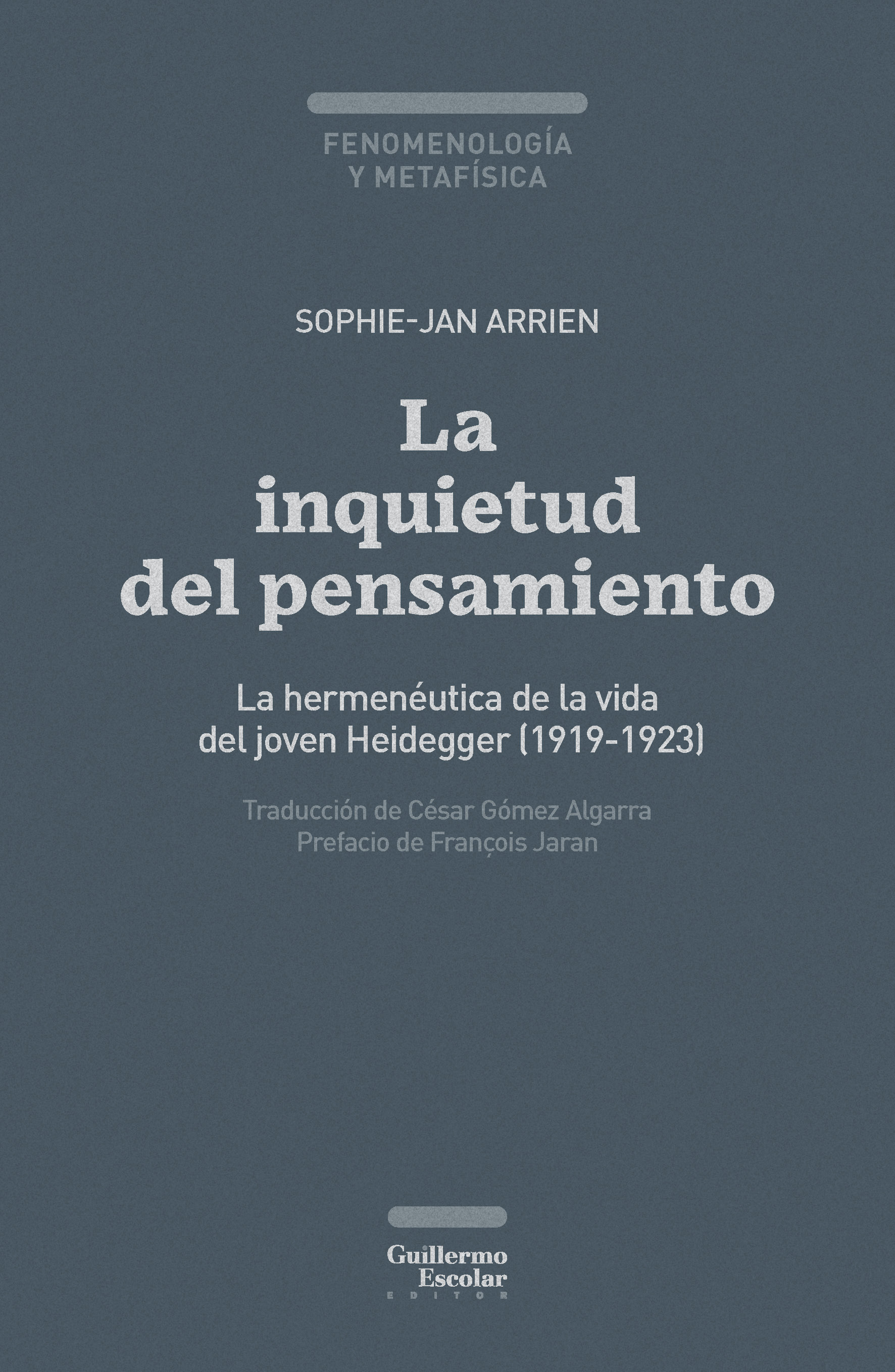 La inquietud del pensamiento. 9788419782656
