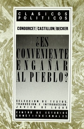 ¿Es conveniente engañar al pueblo?. 9788425908705