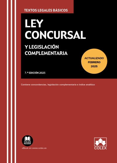 Ley Concursal y legislación complementaria. 9788411949118
