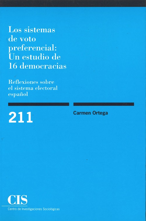 Los sistemas de voto preferencial. 9788474763690