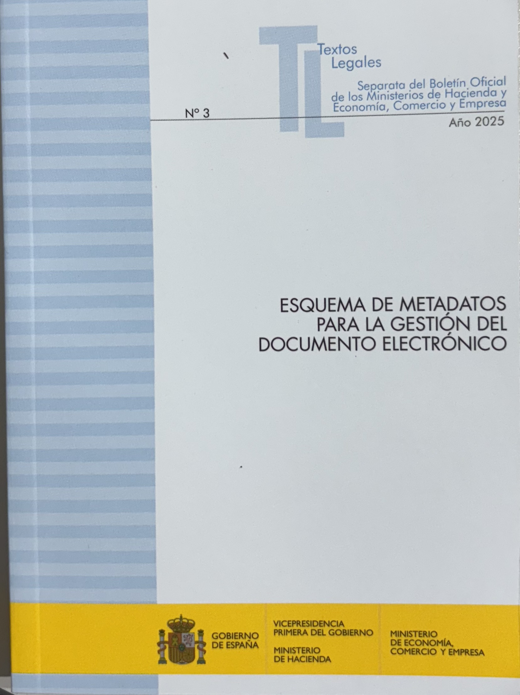 Esquemas de metadatos para la gestión del documento electrónico. 9788447612680